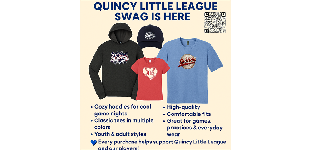 Get Your Quincy Little League Swag!